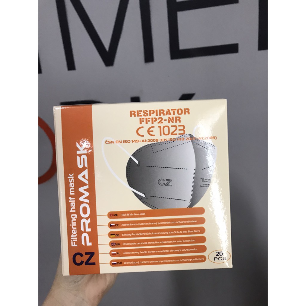 KHẨU TRANG Y TẾ 5 LỚP HÀNG XUẤT CHÂU ÂU Promask Respirator FFP2-NR Thịnh Long