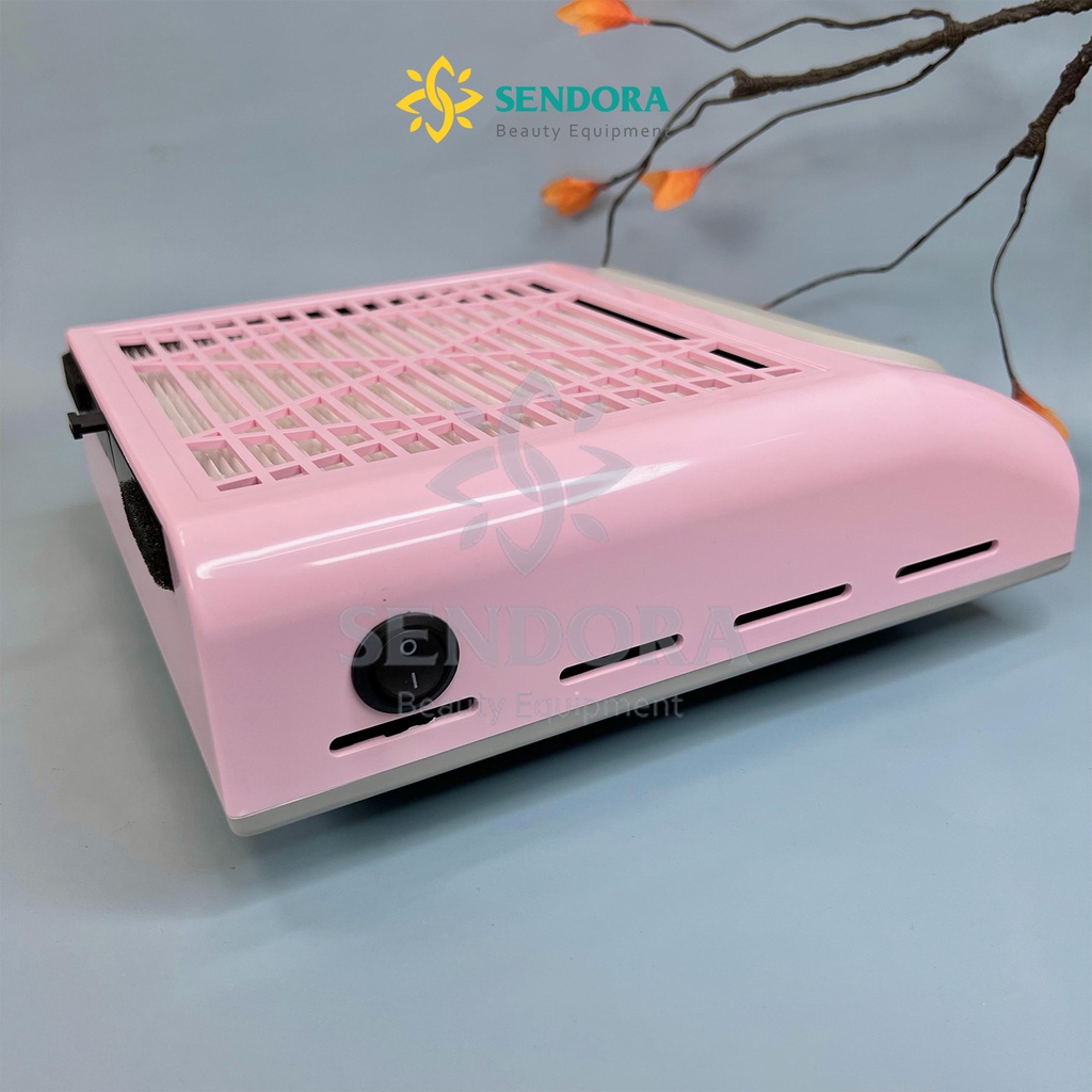 Máy hút bụi nail Sendora, Nail chuyên dụng - Công suất mạnh 80W  - Trắng, Hồng
