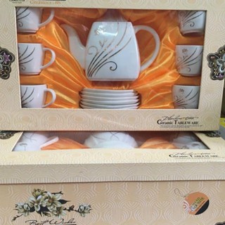 BỘ ẤM CHÉN PHA TRÀ CERAMICS- GỐM SỨ CAO CẤP
