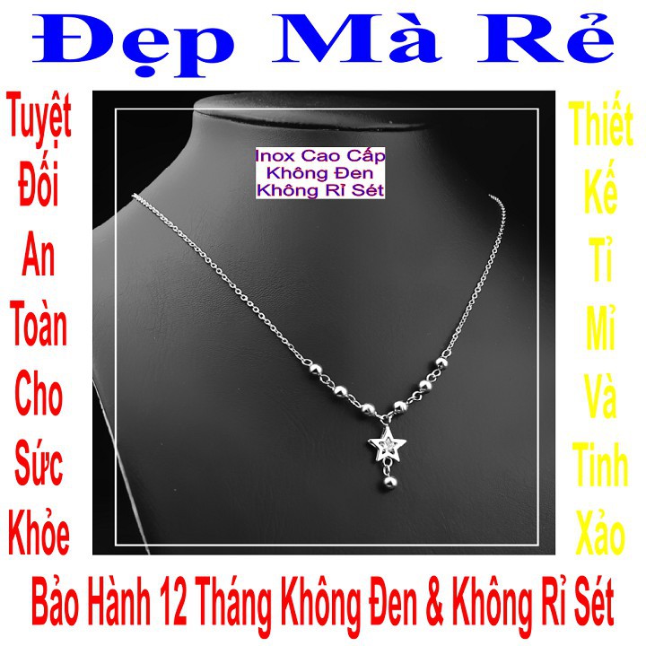 Dây chuyền nữ phối bi mặt ngôi sao treo bi - DCNU00276T020039