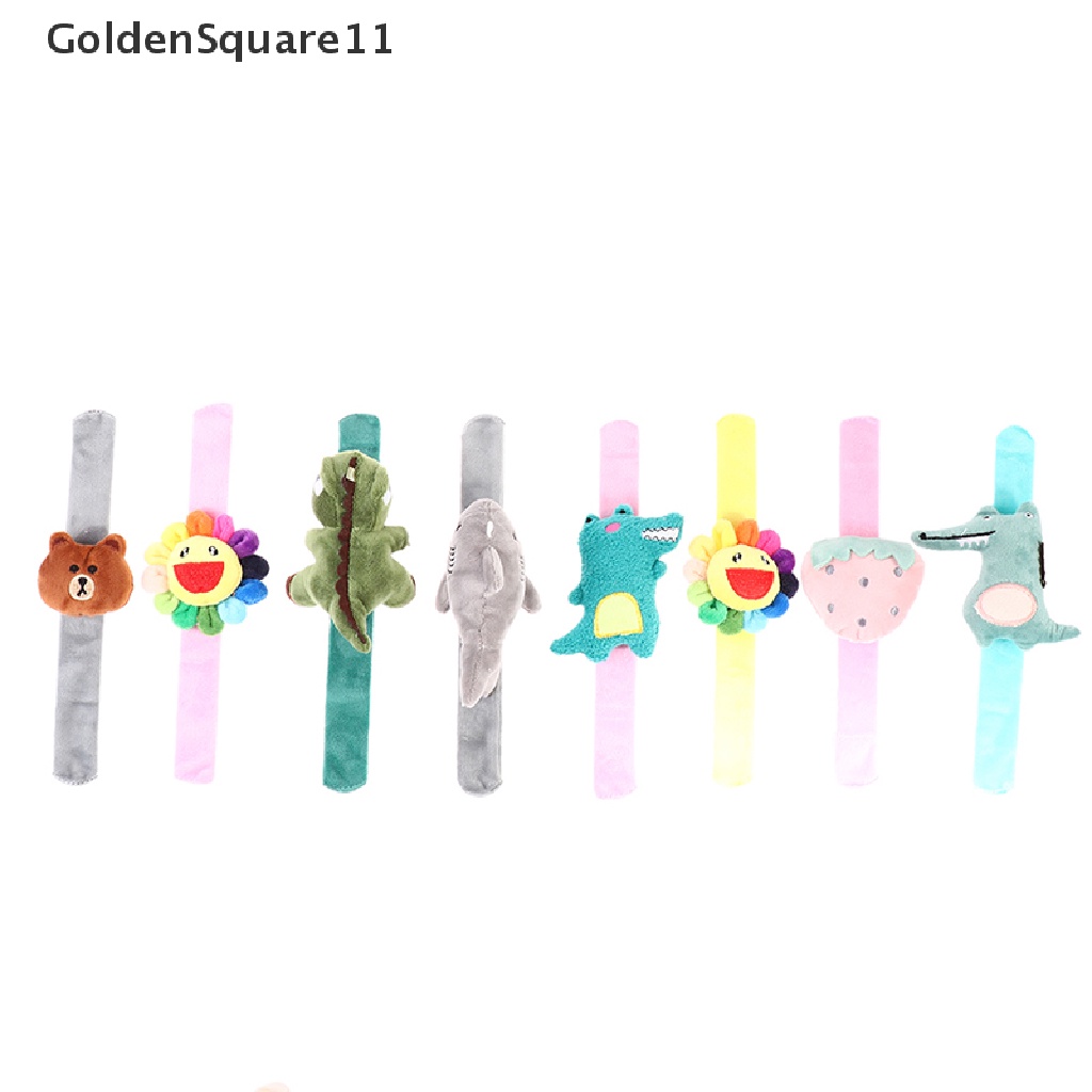 Thú Nhồi Bông Đeo Cổ Tay Gắn Chuông Hình Động Vật Dễ Thương Goldsquare11