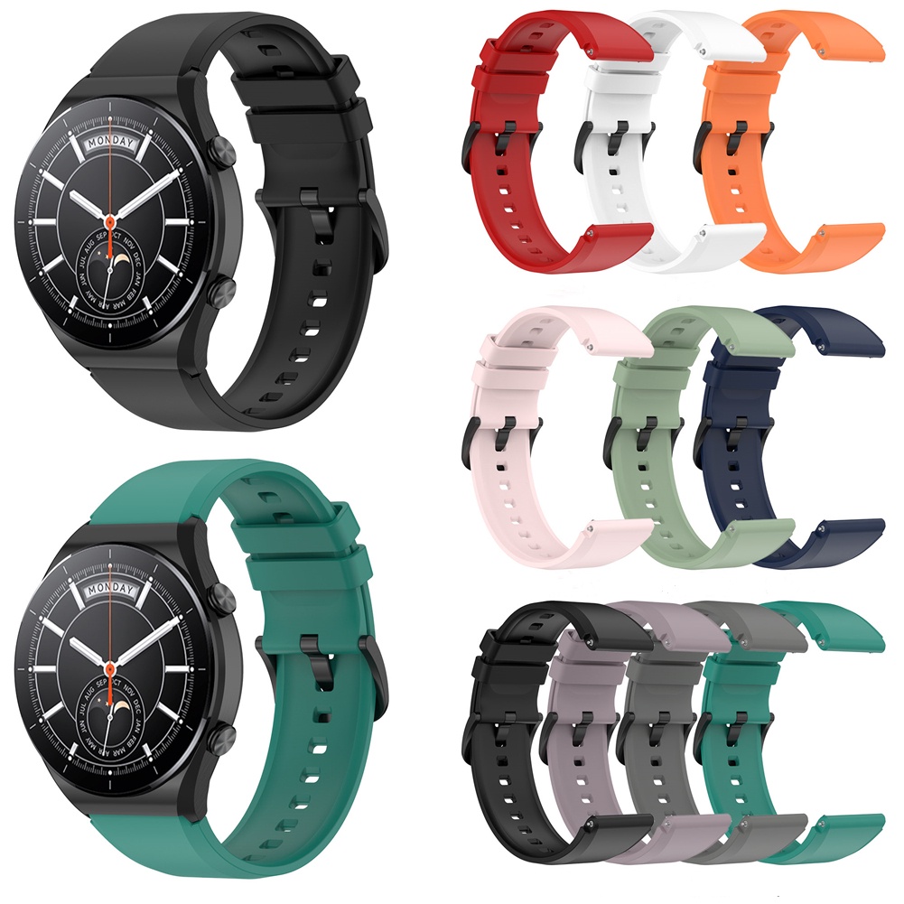 Dây Đeo Thay Thế Chất Liệu Silicon Màu Trơn Cho Xiaomi MI Watch S1