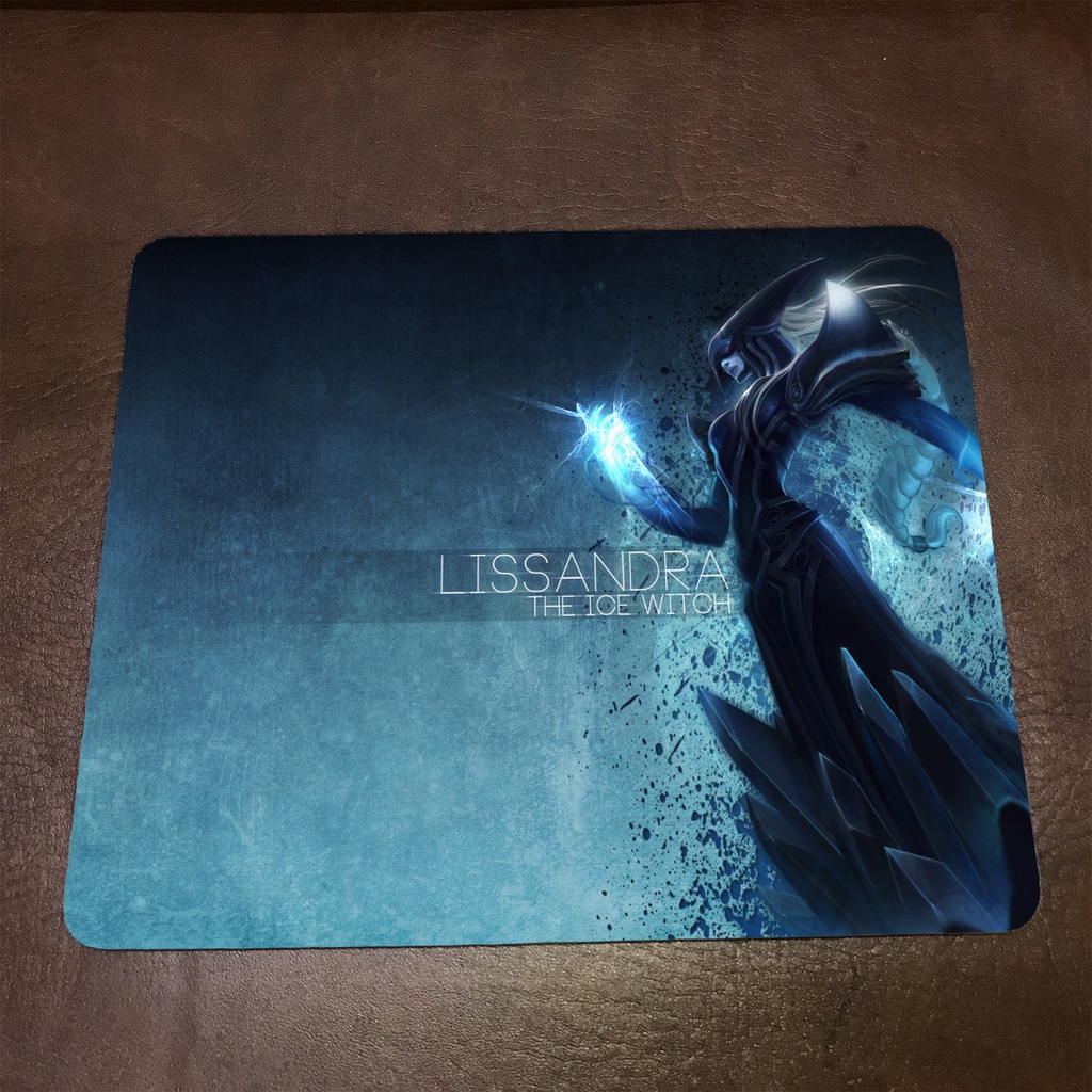 Lót chuột máy tính League of Legends LISANDRA - Mẫu 1 Mousepad cao su êm ái, nhận in theo yêu cầu