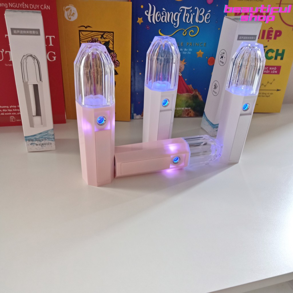 Máy phun sương,máy xông hơi mặt kiêm sạc dự phòng mini giữ ẩm | BigBuy360 - bigbuy360.vn
