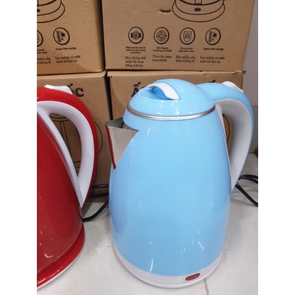 ( siêu rẻ ) Ấm siêu tốc Electric kettle 2 lớp 1,8 lít