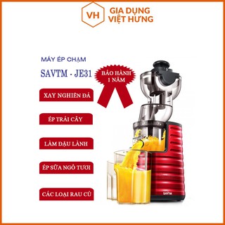 [Mã ELHA22 giảm 5% đơn 300K] MÁY ÉP CHẬM CÔNG NGHIỆP SATVM JE31 SIÊU KHỎE, Máy ép hoa quả trái cây nguyên quả