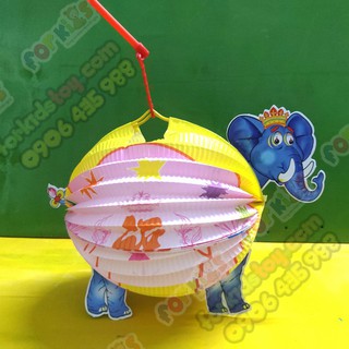 Lồng đèn trung thu ( Lồng đèn giấy ) cho bé có tặng đèn cầy