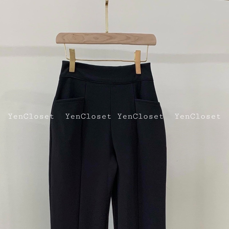 [Freeship] Hình chính chủ YenCloset -  quần ống loe túi mổ sang chảnh, tôn dáng
