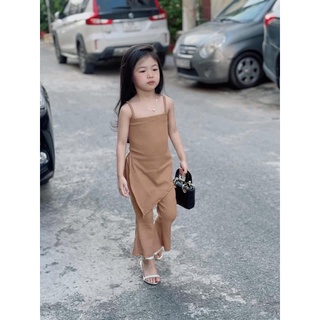 Set áo + quần loe cho bé gái