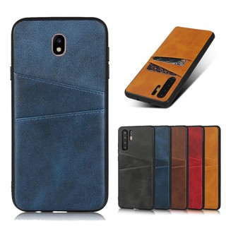 Ốp lưng ngăn đựng thẻ bằng da PU dành cho điện thoại Samsnung Galaxy J5 Pro J3 Pro J730 2017 J7 Pro