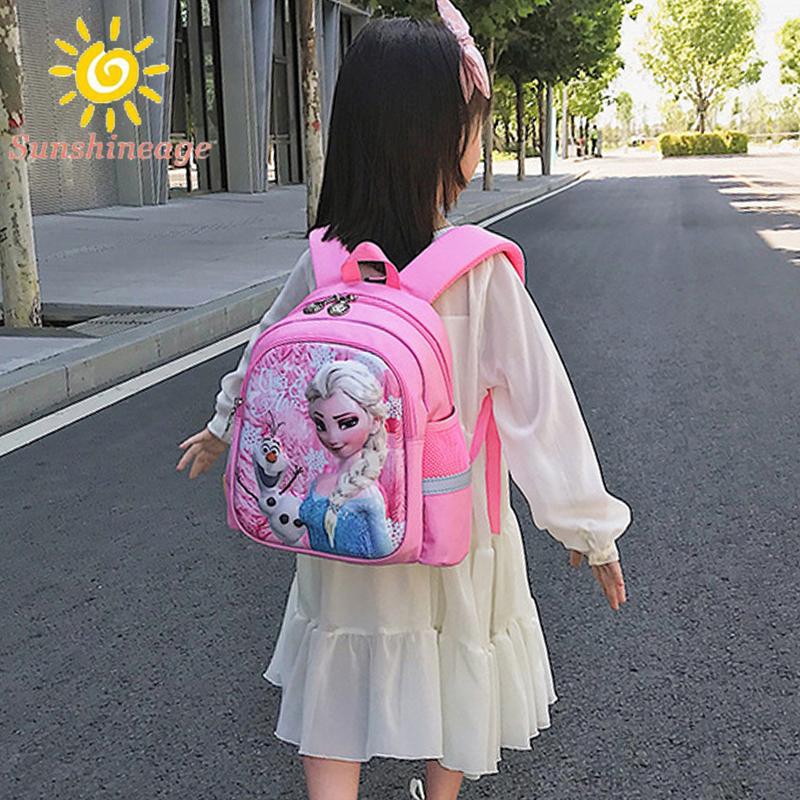 Kindergarten Schoolbag Boys Girls Backpack Cartoon Anime Printed Children's Bag