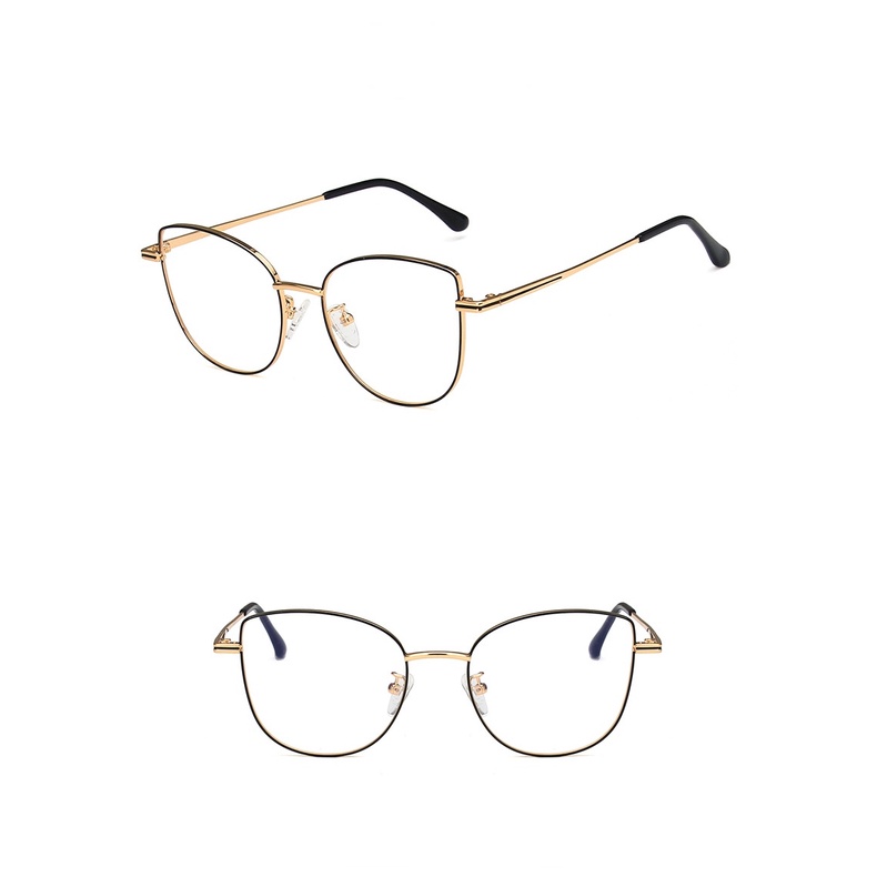 Kính Mát Mắt Mèo Gọng Kim Loại Thời Trang Mới Cho Nữ