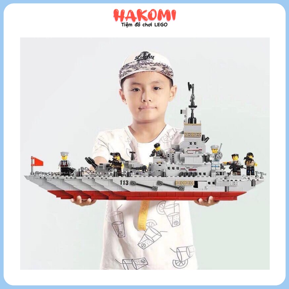 Đồ Chơi Lego Tàu Chiến Hạm - 33 Mô Hình 8 Kiểu Biến Hóa Phát Triển Tư Duy Cho Bé [1005 CHI TIẾT]