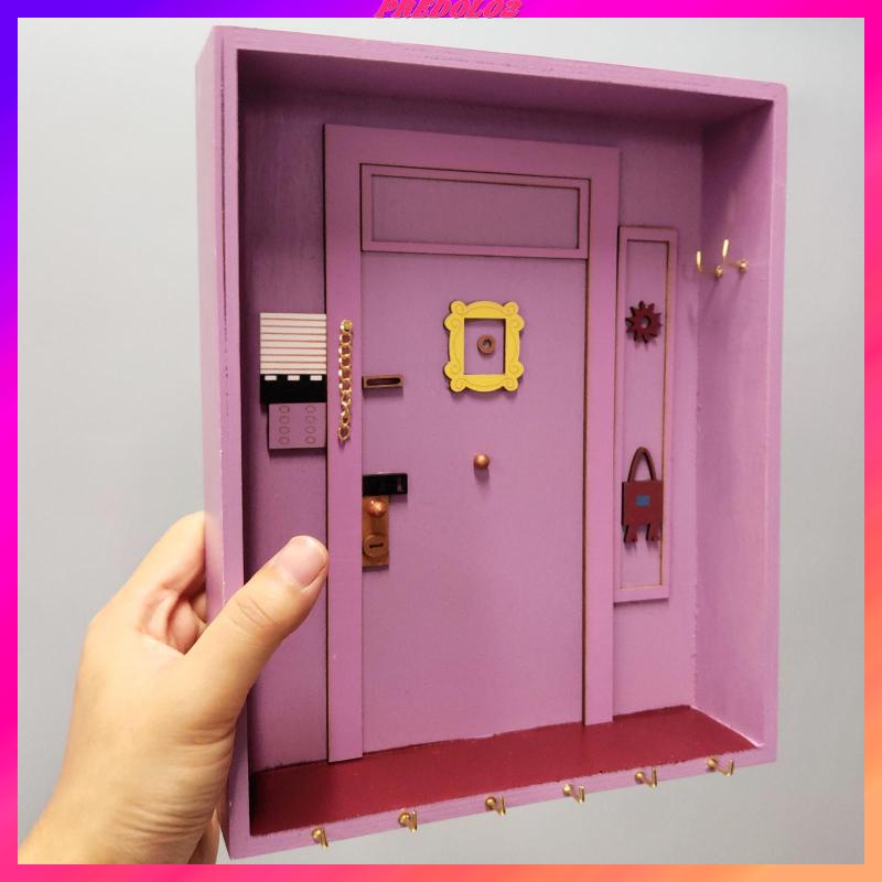 [Predolo2] Giá Đỡ Chìa Khóa 6 Móc Treo Tường Bằng Gỗ Sắp Xếp Gọn Gàng