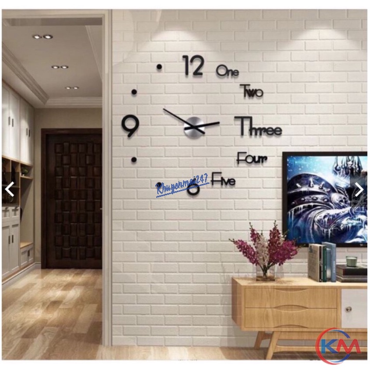 Đồng Hồ Chữ Nổi 3D Dán Tường Trang Trí Decor❖Đồng Hồ Chữ Nổi❖