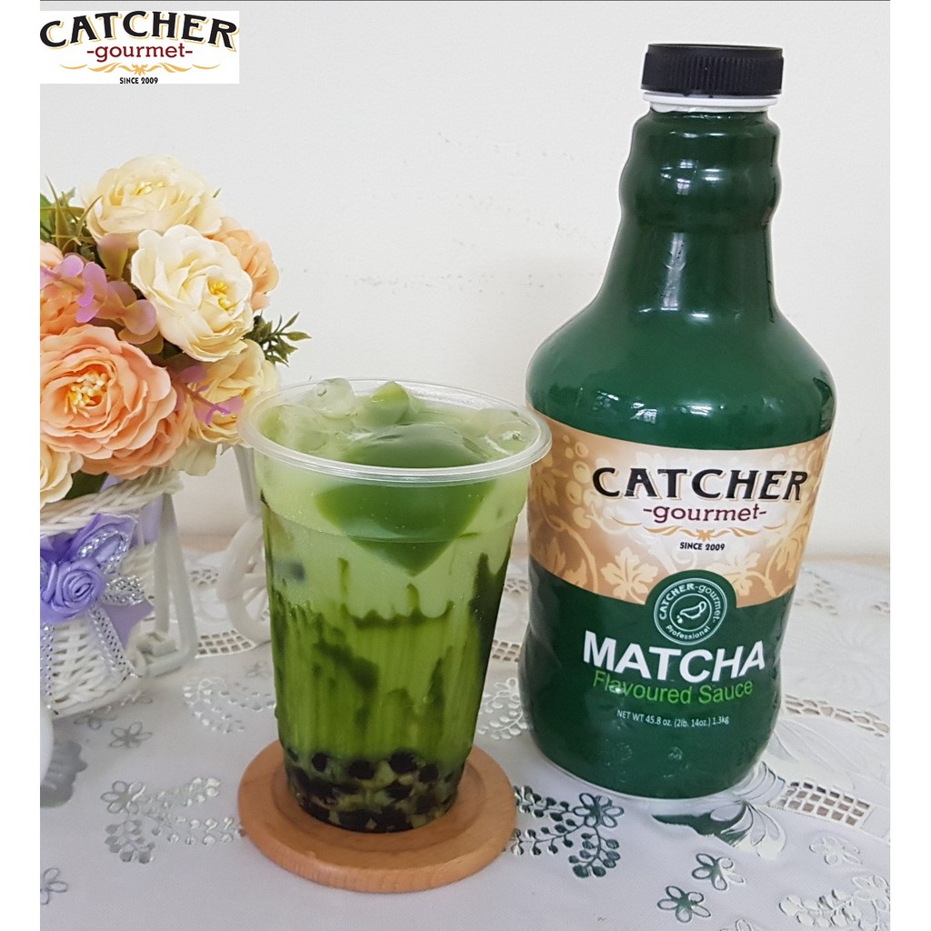 Sốt matcha hiệu catcher chai 1,3kg