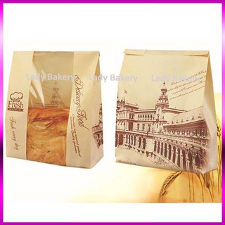 [Giá xưởng] Set 100 túi đựng bánh mỳ hoa cúc ngang cao cấp - Lady Bakery