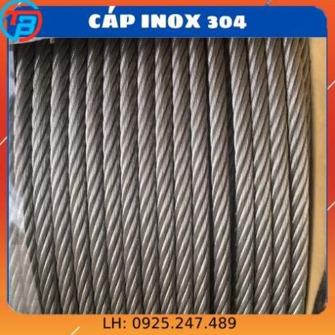 Cáp inox 304 (5 ly, 6 ly, 8 ly, 10 ly) - CÁP THÉP Thái Bình Vina