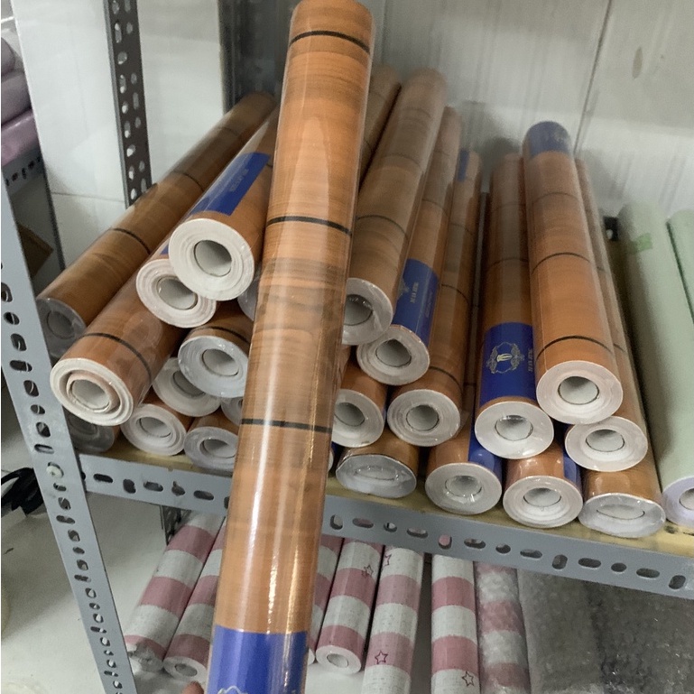 10M Giấy Dán Tường Sẵn Keo Nhiều Mẫu Vân Gỗ Nâu Đậm:Sản phẩm có kết cấu tốt , không thấm nước]