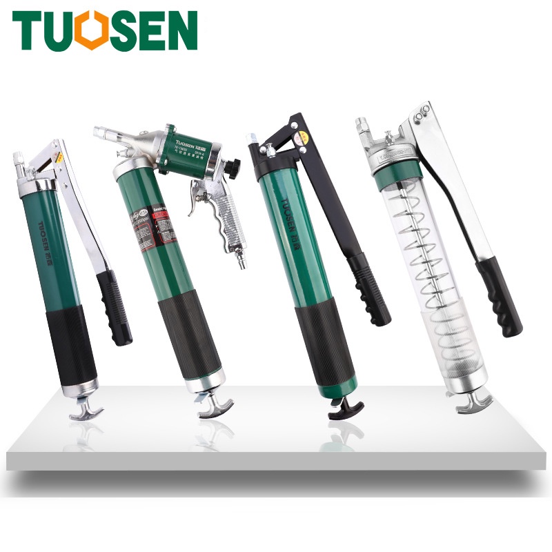 Thiết bị bơm mỡ đơn, bơm mỡ đôi bằng tay 600cc Tuosen - Chính hãng TUOSEN