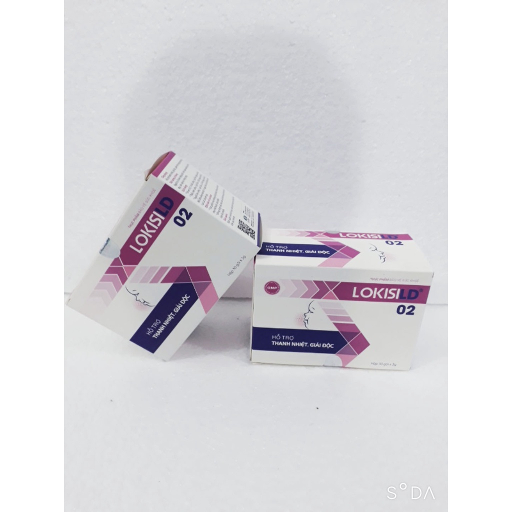 Thanh nhiệt giải độc gói LOKISILD, giúp giảm nóng trong, giảm loét miệng lưỡi, giảm mẩn ngứa, nổi mề đay, rôm sảy