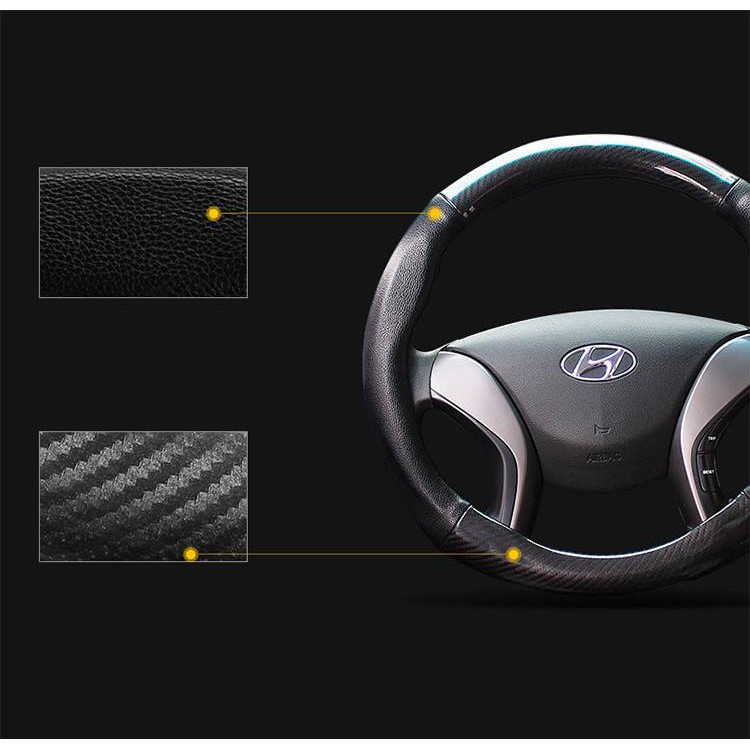 Bọc Vô Lăng Vân Carbon Xe Hyundai