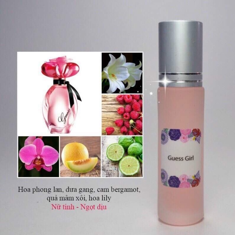 Tinh dầu nước hoa hương Guess Girl ngọt dịu, nữ tính
