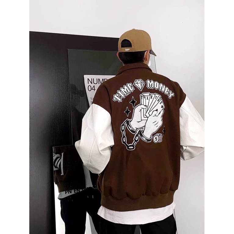 ÁO KHOÁC BOMBER NAM NỮ CỔ SƠ MI TRAO LƯU PHONG CÁCH MỚI THỜI THƯỢNG VLTN FASHION