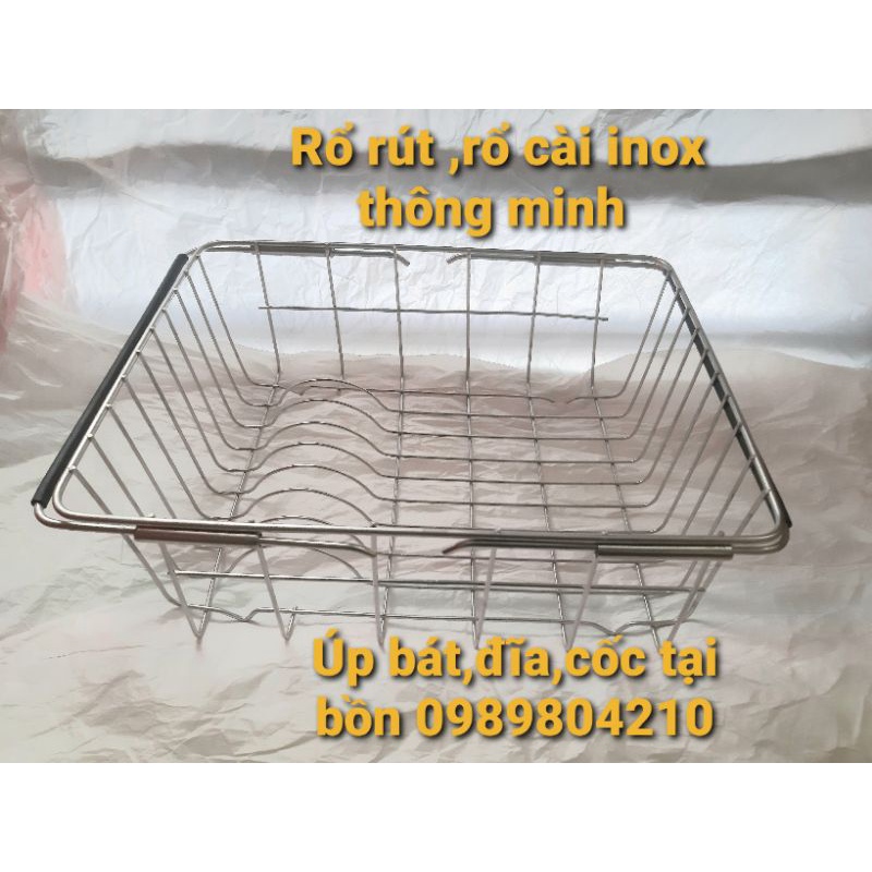 Mua Rổ Inox 304 Treo Bồn Rửa Chén, Úp Bát Rửa Rau Củ Đa Năng Có Thể ...