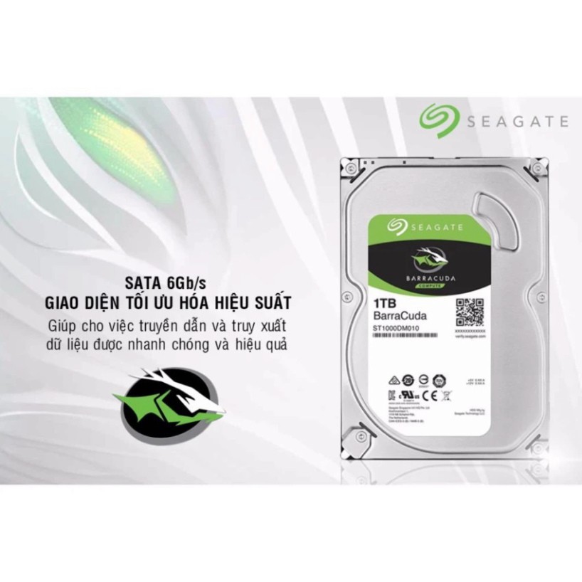 MY10 TYDB Ổ Cứng Seagate BarraCuda 1TB/64MB/3.5 44 MY10 | BigBuy360 - bigbuy360.vn
