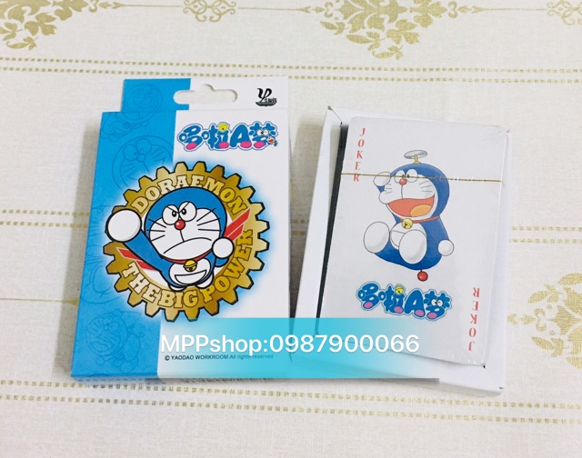 Bộ bài Tây anime doraemon 54 quân bài 54 ảnh khác nhau