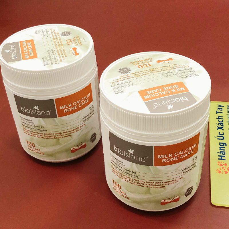 Viên Uống Bio Island Milk Calcium Bone Care Hỗ Trợ Bổ Sung Canxi Giảm Nguy Cơ Loãng Xương