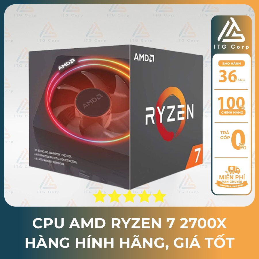 CPU AMD Ryzen 7 2700X -Hàng Chính Hãng