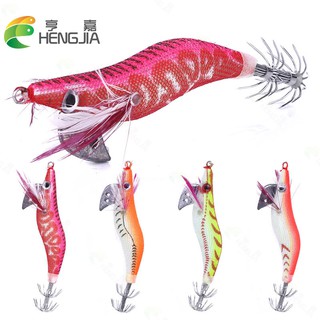 1 Mồi Tôm Giả Câu Cá Bằng Gỗ Kèm Móc 2.0# 8cm / 7.4g