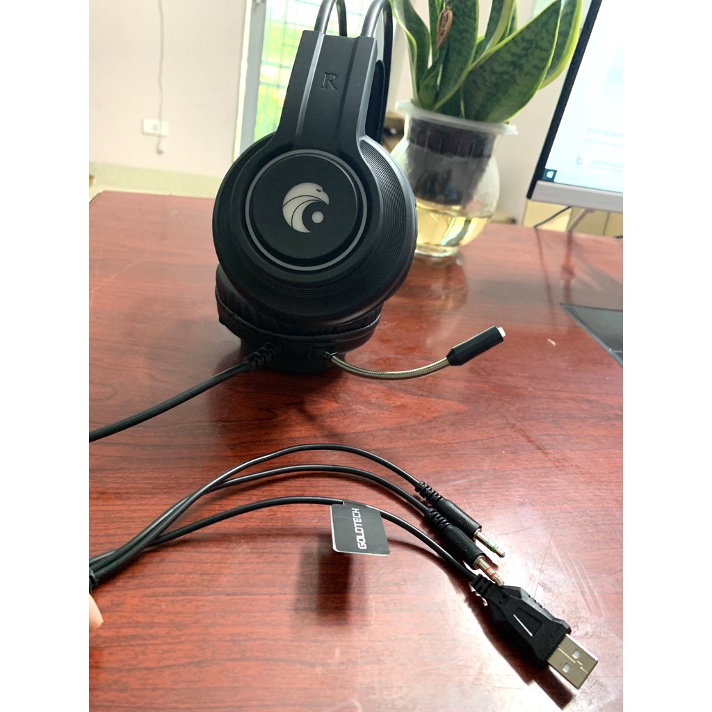 Tai nghe gaming Goldtech LD88 led RGb jack kết nối 3.5 | BigBuy360 - bigbuy360.vn