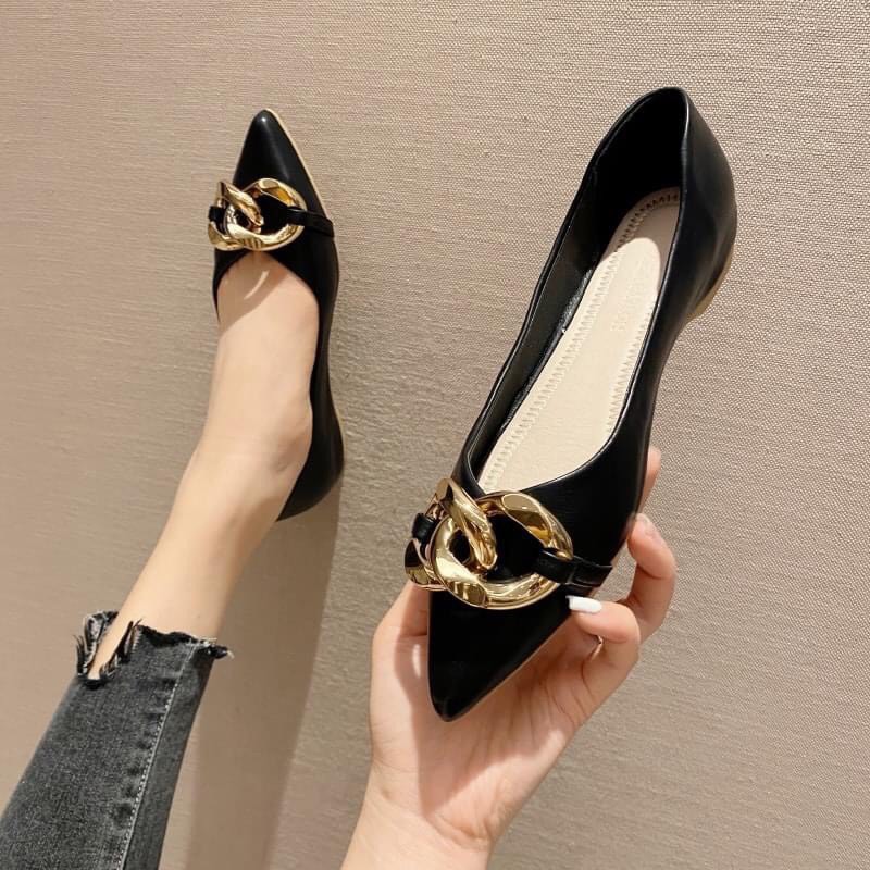 GIÀY BỆT XÍCH TO CHẤT DA MỀM 2 MÀU | BigBuy360 - bigbuy360.vn