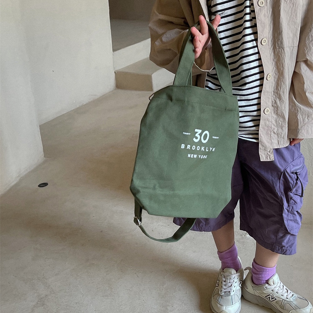Túi vải In Chữ Đơn Giản Thời Trang Xu Hướng Hàn Quốc Cho Bé