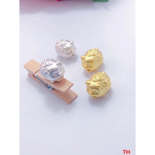 Vòng chỉ đỏ may mắn Con heo Bạc 925