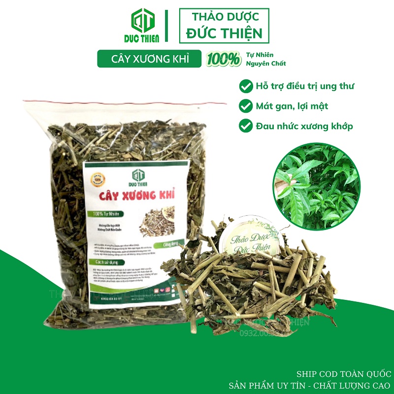 1kg Cây Xương Khỉ (Cây Bìm Bịp) Loại 1 Đức Thiện (Khô, Sạch, Thơm) - Hỗ Trợ Ung Thư, Men Gan Cao, Đau Nhức Xương Khớp