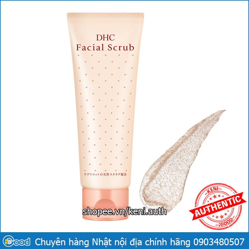 Kem tẩy da chết DHC Facial Scrub 100g Nhật Bản