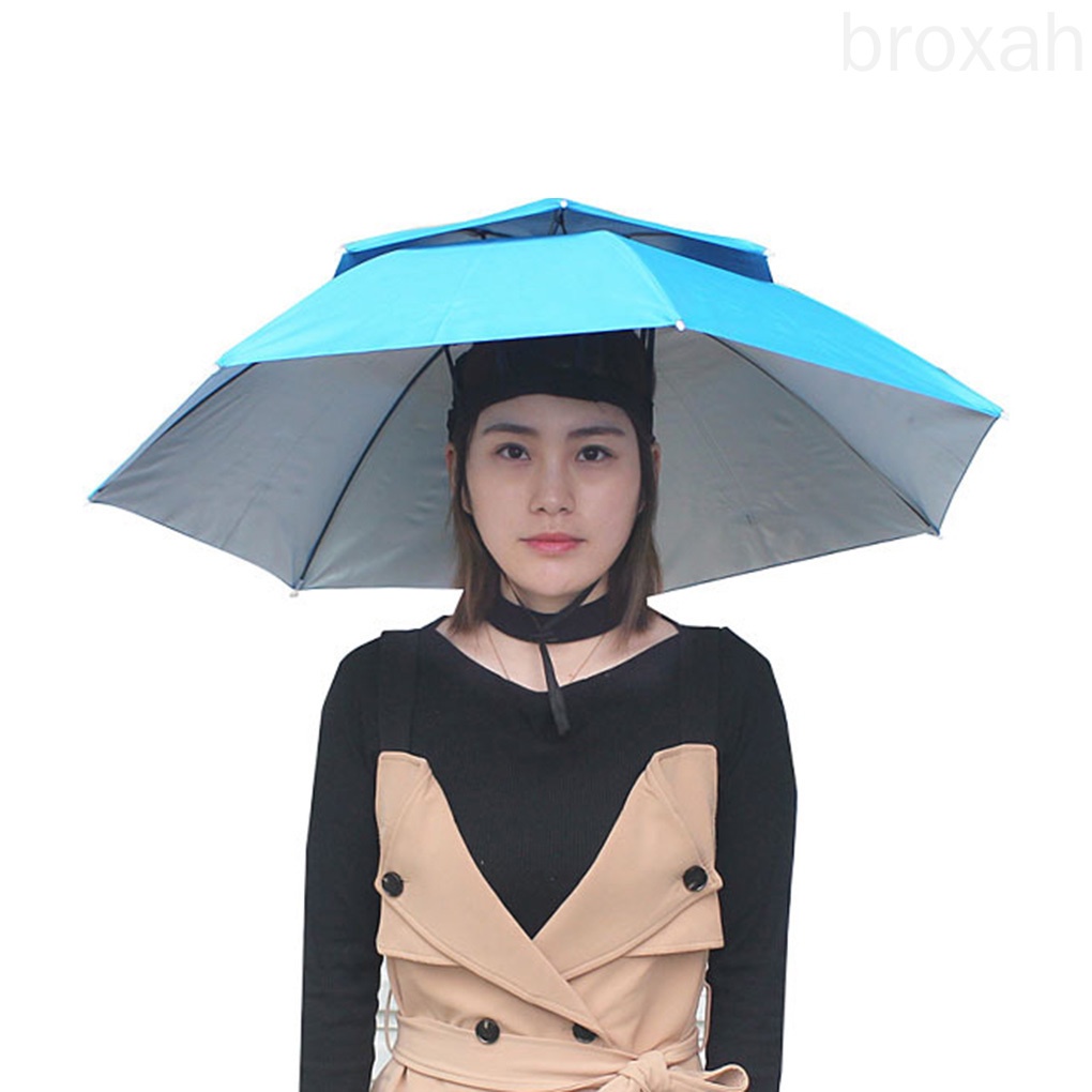 Nón Dù Che Nắng Có Thể Gấp Gọn Tiện Dụng Khi Đi Câu Cá