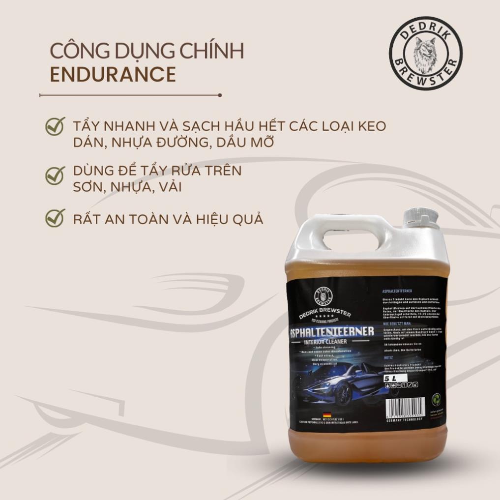 Dung Dịch Tẩy Keo Tẩy Nhựa Đường Cho Ô Tô XE Máy Công Nghệ Đức DEDRIK BREWSTER - 500ML/120ML