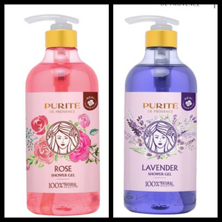Sữa Tắm Mềm Mịn Purite hương hoa hồng và hoa oải hương 850ml