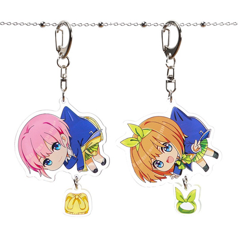 Móc khóa trang trí hình nhân vật Nakano Miku dễ thương