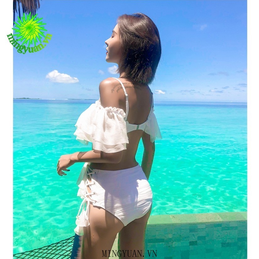 one piece white fashion female summer swimwear | BigBuy360 - bigbuy360.vn