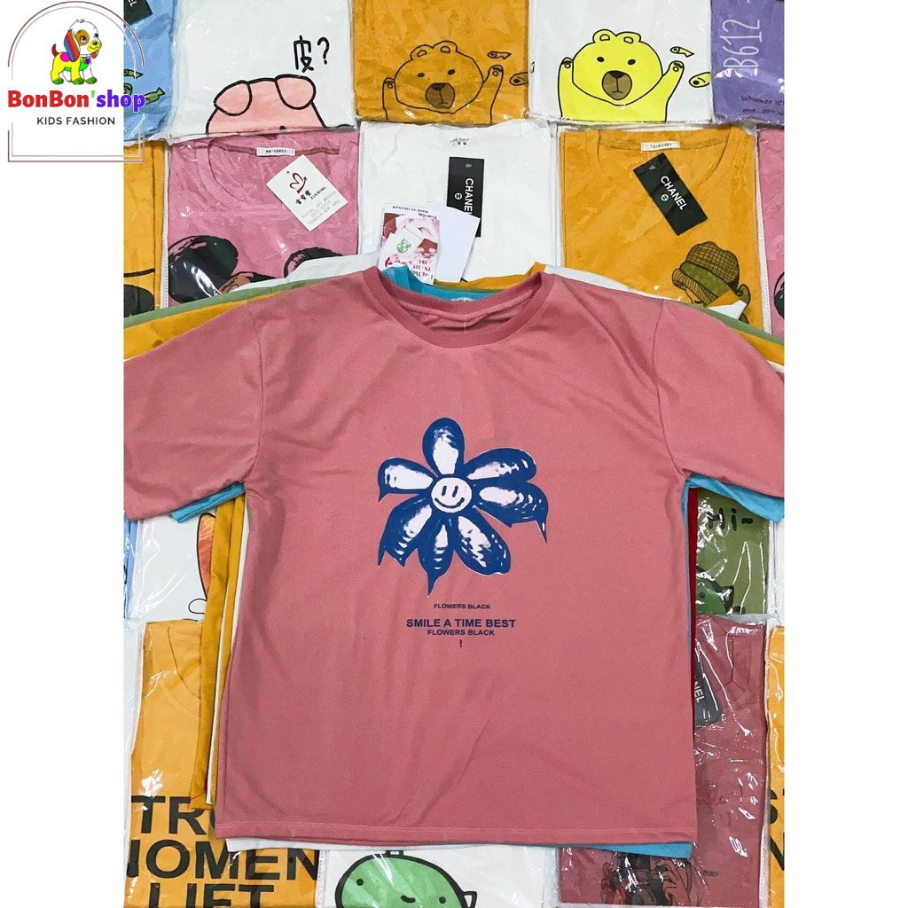 Áo Thun Nữ, Áo phông nữ tay ngắn, thun cotton, dáng rộng