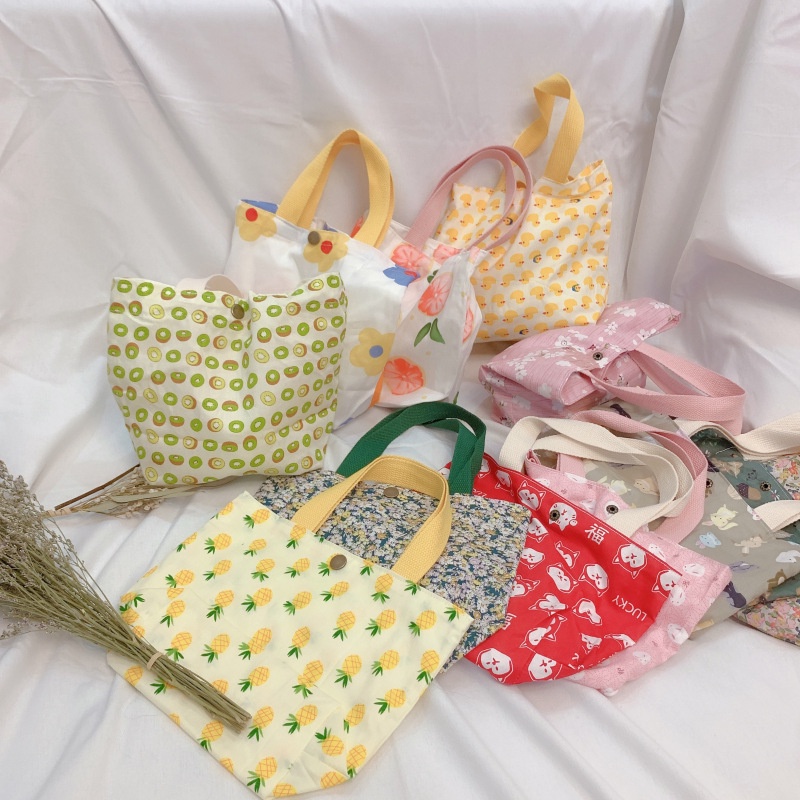 Túi xách đựng hộp cơm trưa mini ENVIROSAX họa tiết hoa xinh xắn cho nữ