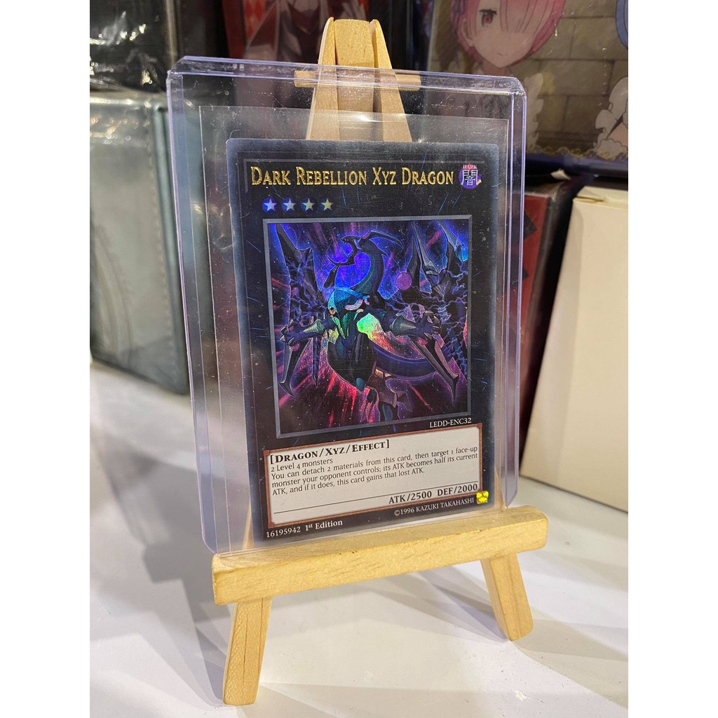 [ Dưa Hấu Yugioh ] Lá bài thẻ bài Dark Rebellion Xyz Dragon – Ultra Rare - Tặng bọc bài nhựa bảo quản