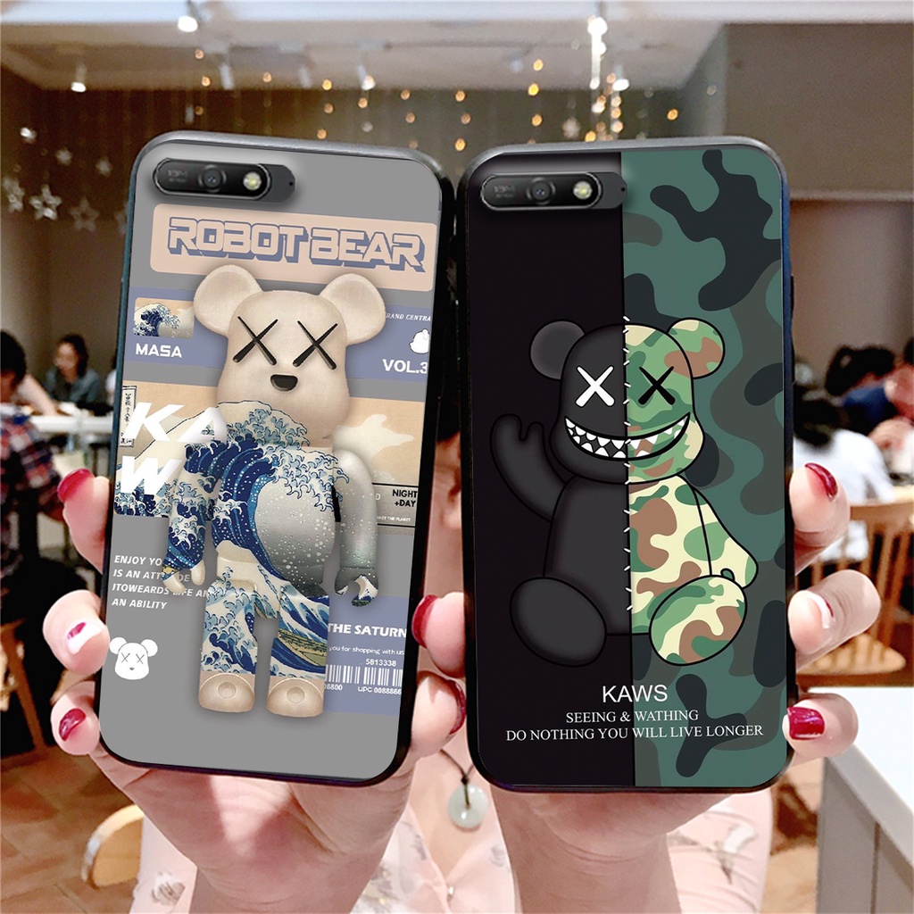 [HOT] ỐP LƯNG HUAWEI Y6 PRIME 2018 -Y6 PRO 2018- Y7 PRIME 2018- Y7 PRO 2018 GẤU BEARBRICK RẺ ĐẸP CHẤT LƯỢNG CAO