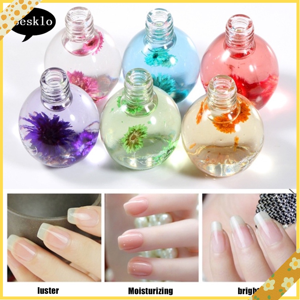 Set 6 Lọ Gel Dưỡng Móng Tay Cung Cấp Dưỡng Chất Chăm Sóc Móng Tiện Lợi